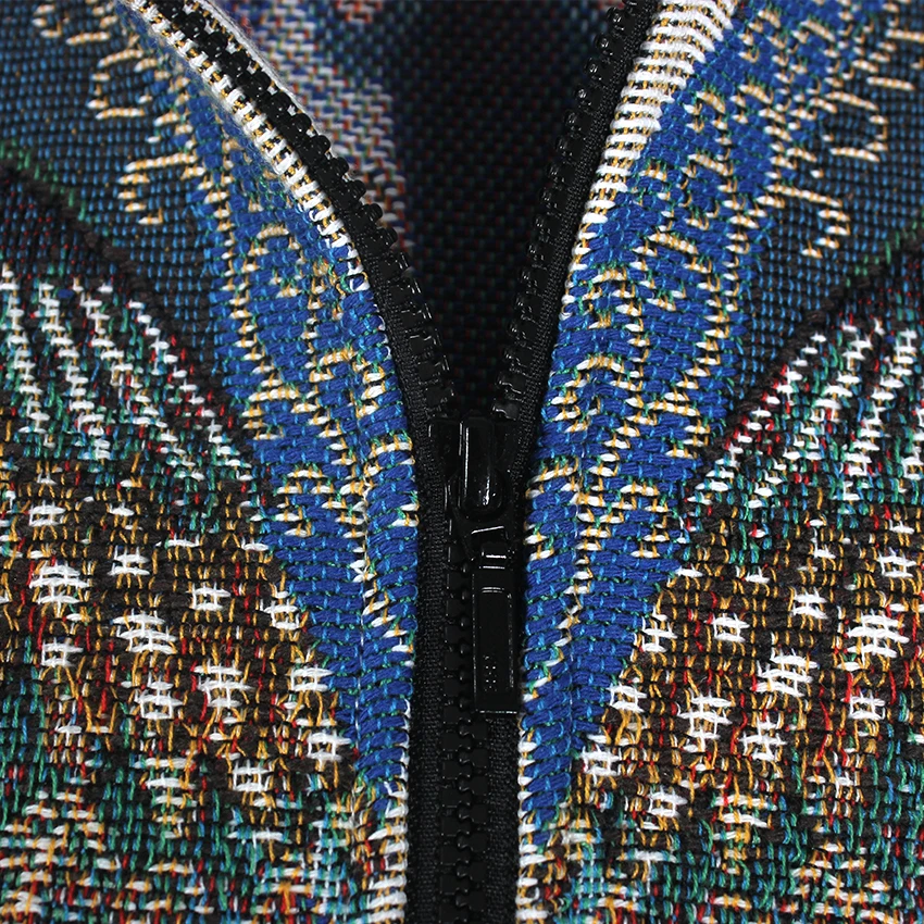 Most Popular In 2024 Eco-friendly Tapestry Jacquard Woven Hoodie Jacket With High Quality Custom