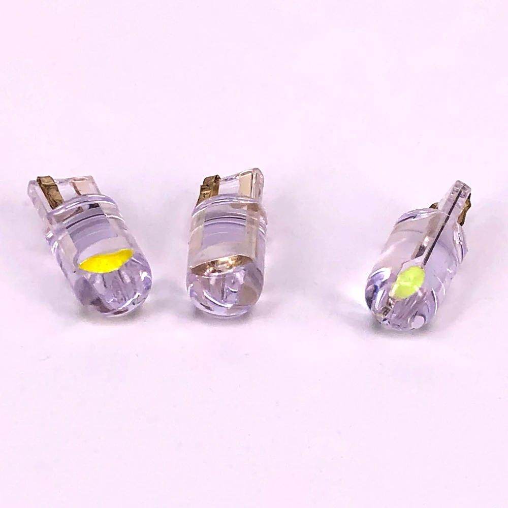 glassy high bright original COB T10 W5W 194 168 LED Car Bulb Green Red Blue Amber License Plate Lamp 12V Dome Light