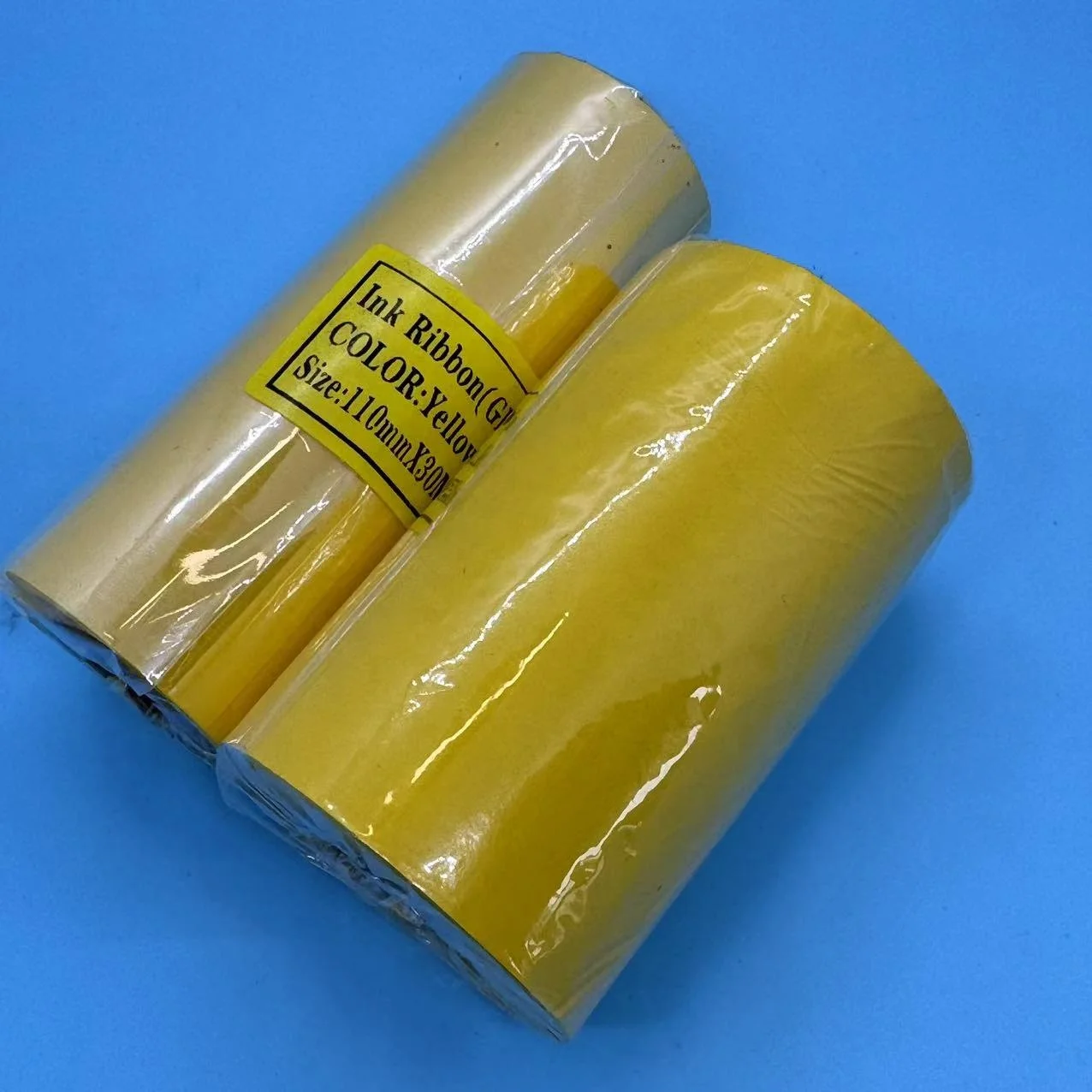Printer for ribbon 110mm Wax Resin Colored Ink Barcode Tto Price Printing Foil Label Printer Ribbon