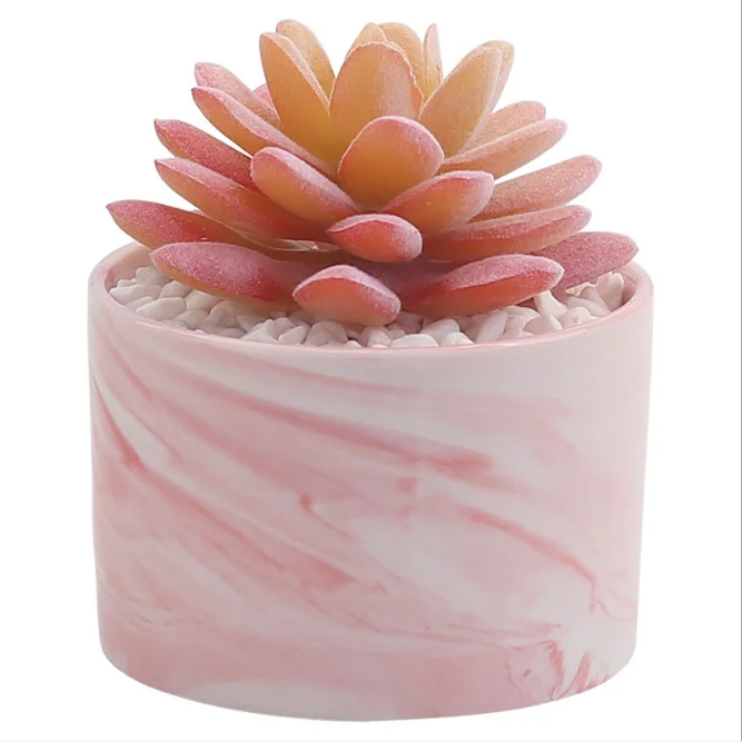 
2020 Hot sale Artificial mini Artificial Succulents Natural Bonsai Plant With Ceramic Pot 