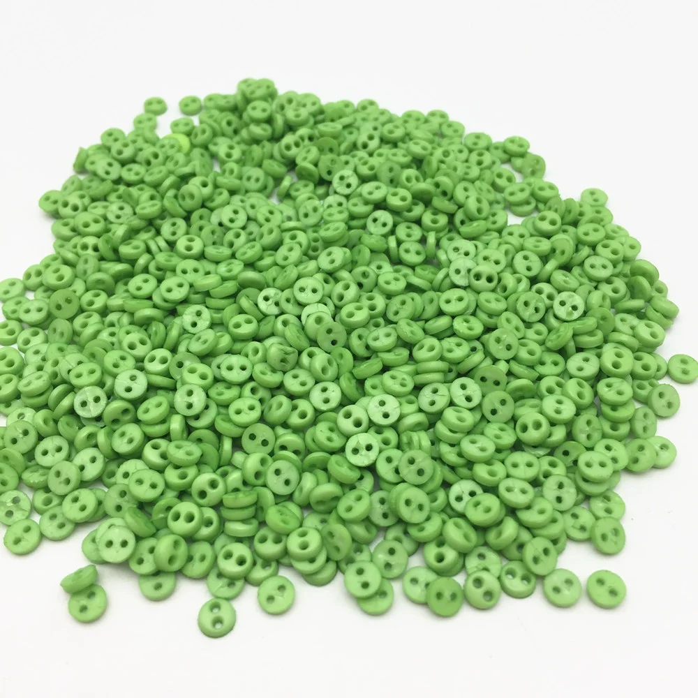 250 шт./пакет 4 мм мини пластиковые круглые 2 отверстия кнопки для кукольная одежда швейная фурнитура поделки своими