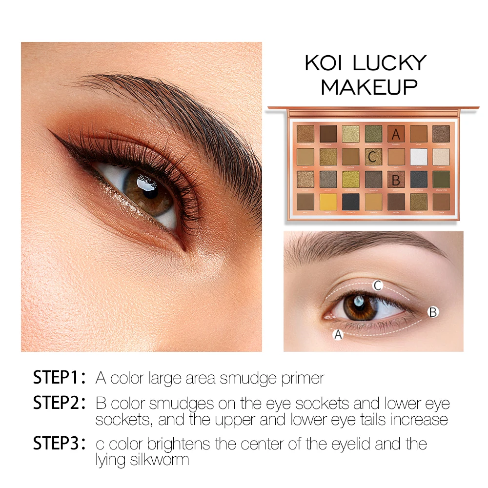 O.TWO.O Customization 28 Colors Eyeshadow Palette Colors Square Shimmer Vegan Makeup Richly Pigment Low Moq Fast Shipping