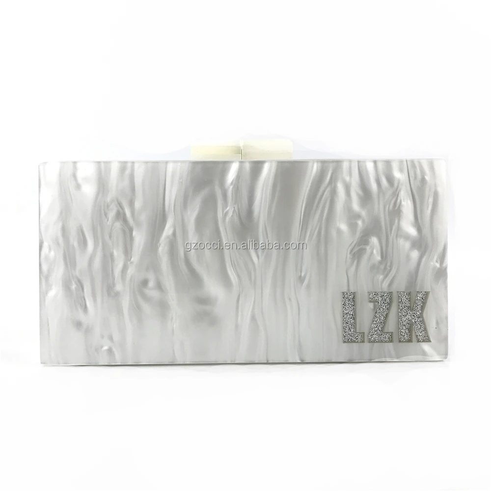 
OC4060 Guangzhou Evening Bag Manufacturer Custom Acrylic Bag Womens Clutch Purse 