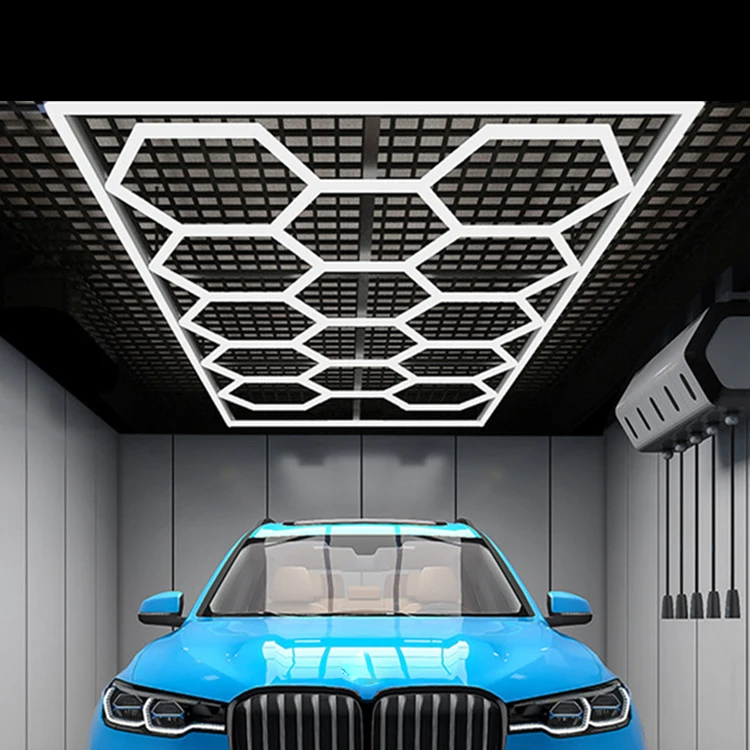 Car Detailing workshop Working Honeycomb light Garage Hexagon Led Light