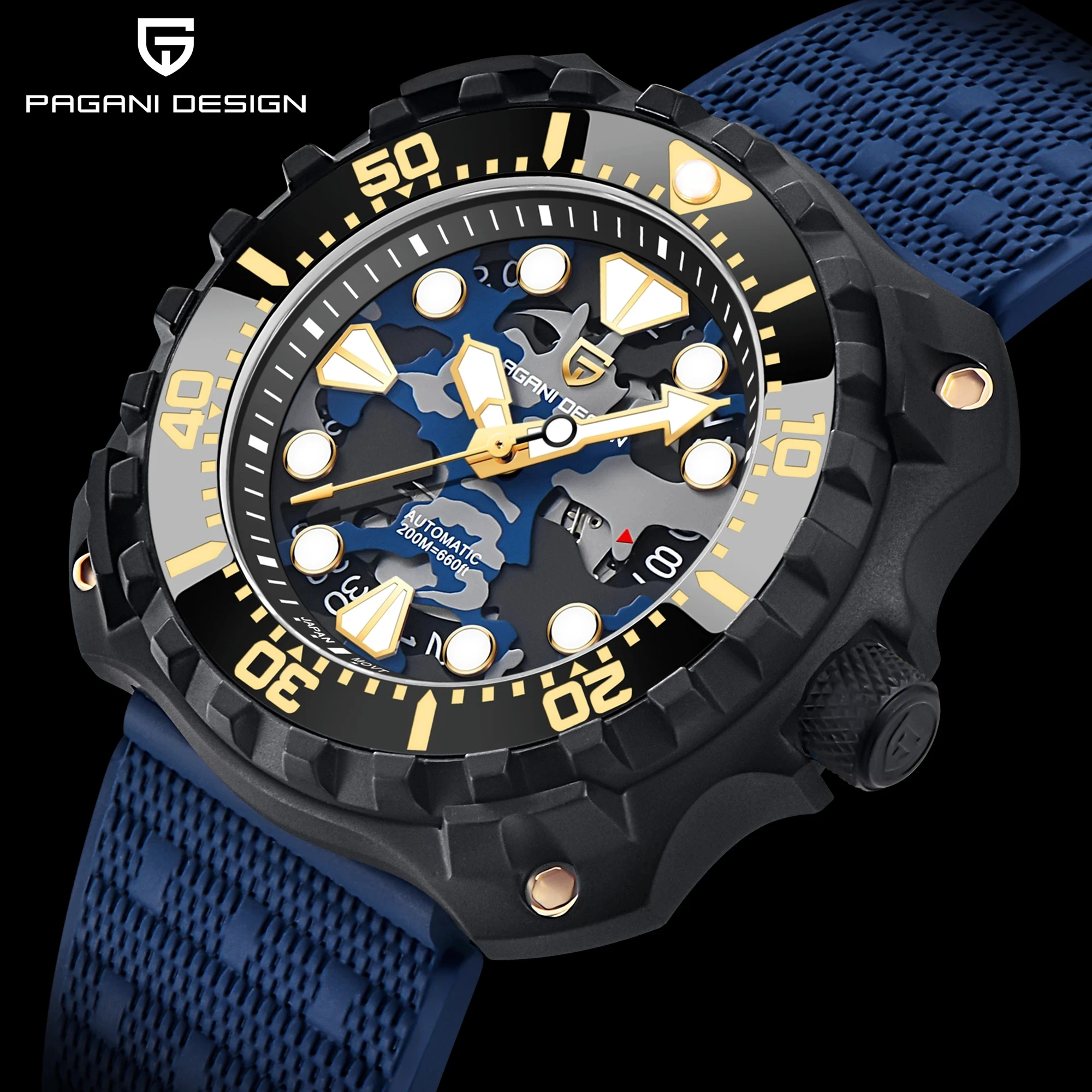 PAGANI DESIGN 2022 New 009 Commander Men Automatic Watches Japan NH35A Movement Top Luxury Brand Men Mechanical Watch Waterproof