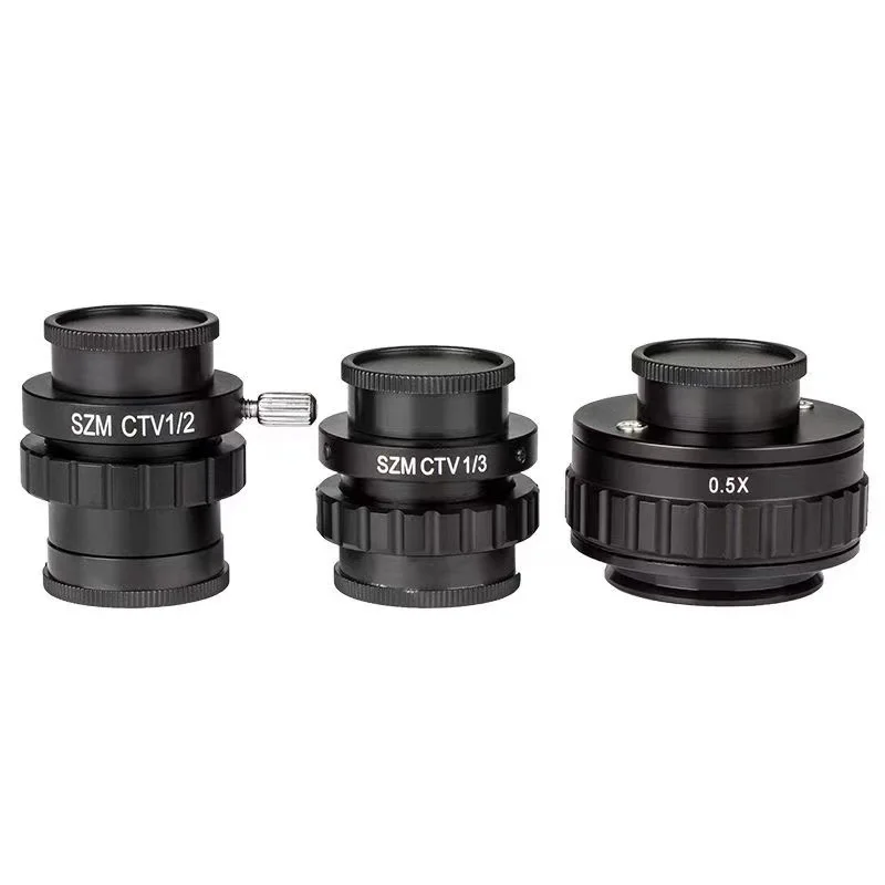 CTV Trinocular Stereo Microscope C-Mount Interface Camera Interface 1/2 Or1/3 Microscope Camera Adapters For Mobile Phone Repair