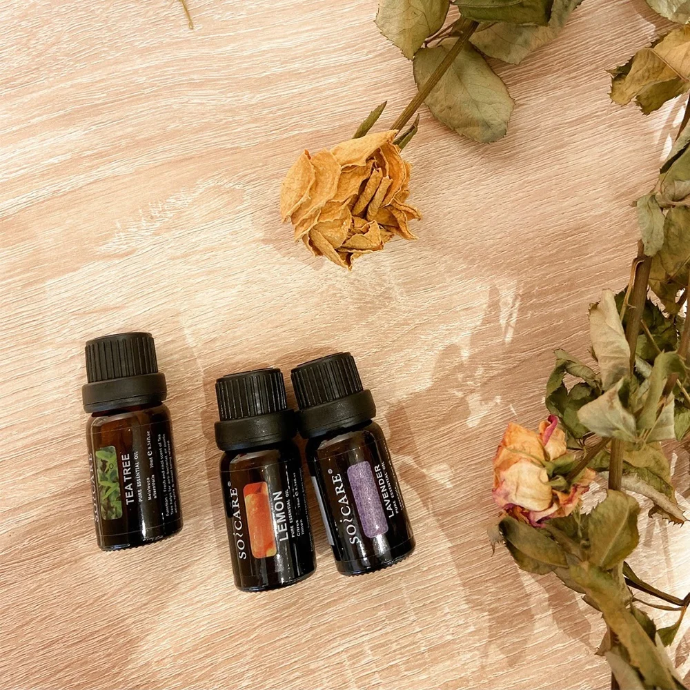 
SOICARE 100% Pure Lavender Lemon Oil Kit Private Label Aromatherapy Diffuser Essential Oils 