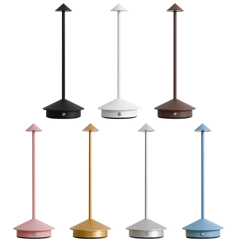 Minimally rechargeable wireless LED desk lamp