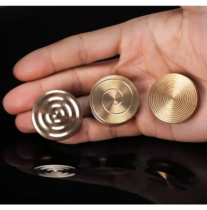 S316 Hand Spinner Toy Focus Toy Stainless Steel Metal Decompression Pendant Gyro Pendant Necklace Keychain Pendant Gyro