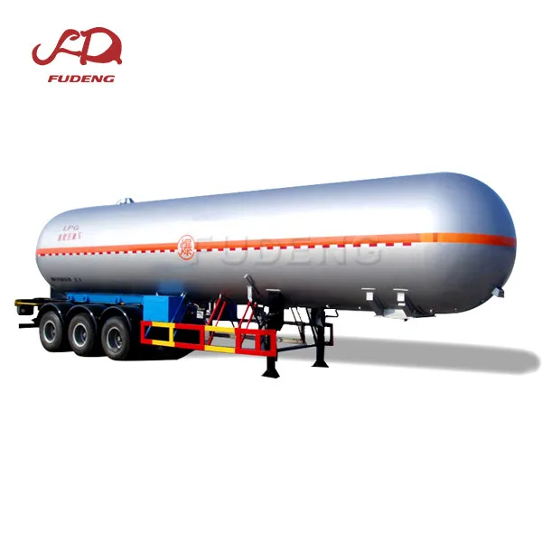  Хорошая цена 3 оси 59CBM LPG цистерна для перевозки бензина полуприцеп грузовик с прицепом 25 тонн