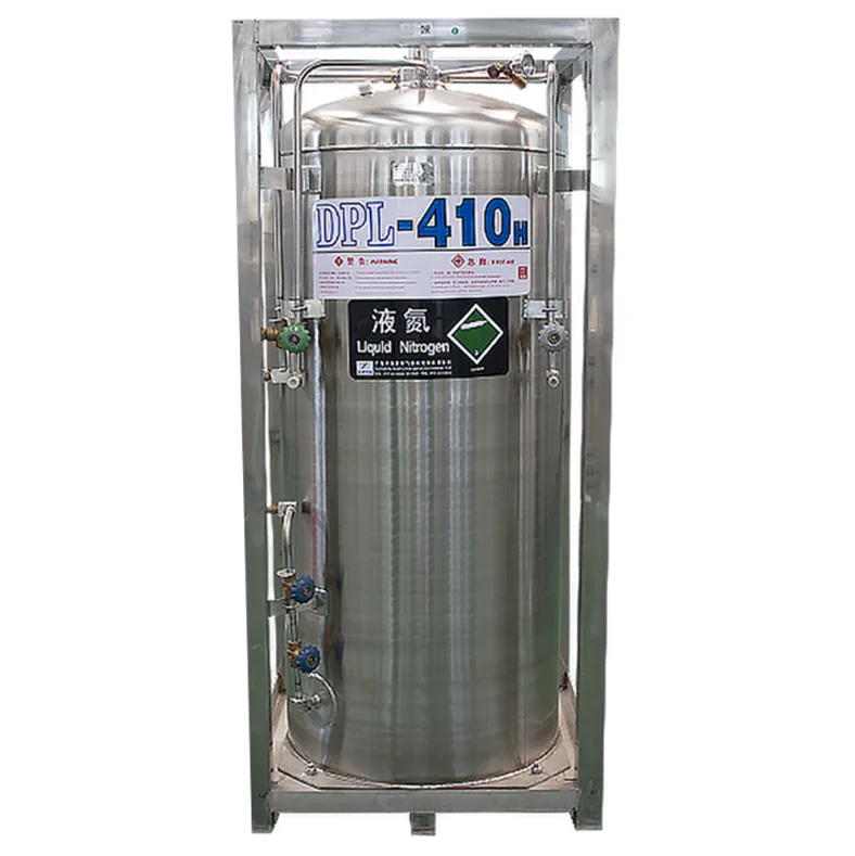 Widely Usage 410L 1.4Mpa Cryogenic Liquid Nitrogen/CO2 Tank Dewar cylinder Chemical Storage Equipment