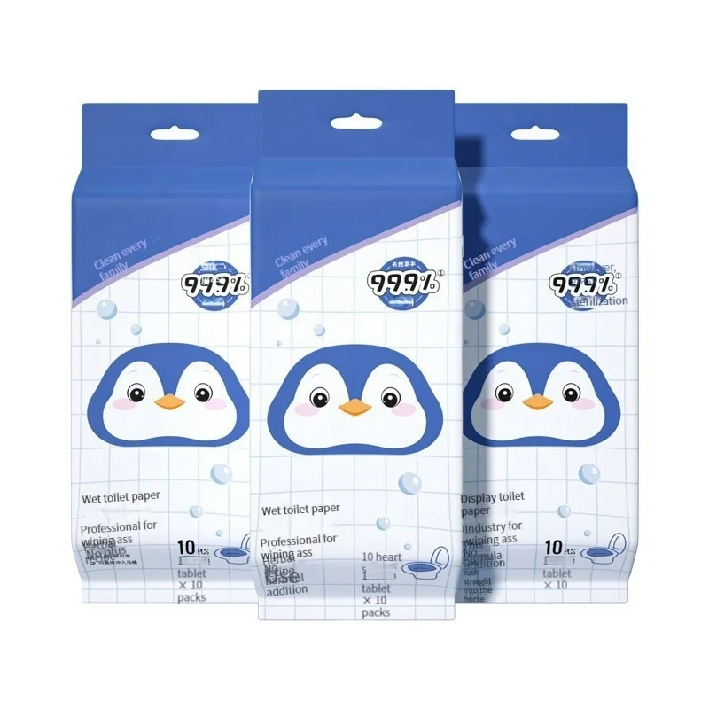 Low Price High Quality Eco-friendly Portable Eco 100% Biodegradable Bamboo Flushable Toilet Tissue Cleaning Wipes