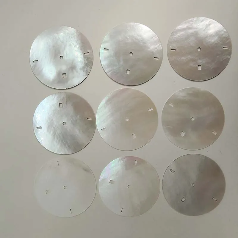 High Polished White Mother of Pear Shell Watch Dial Indicator Face Accessories