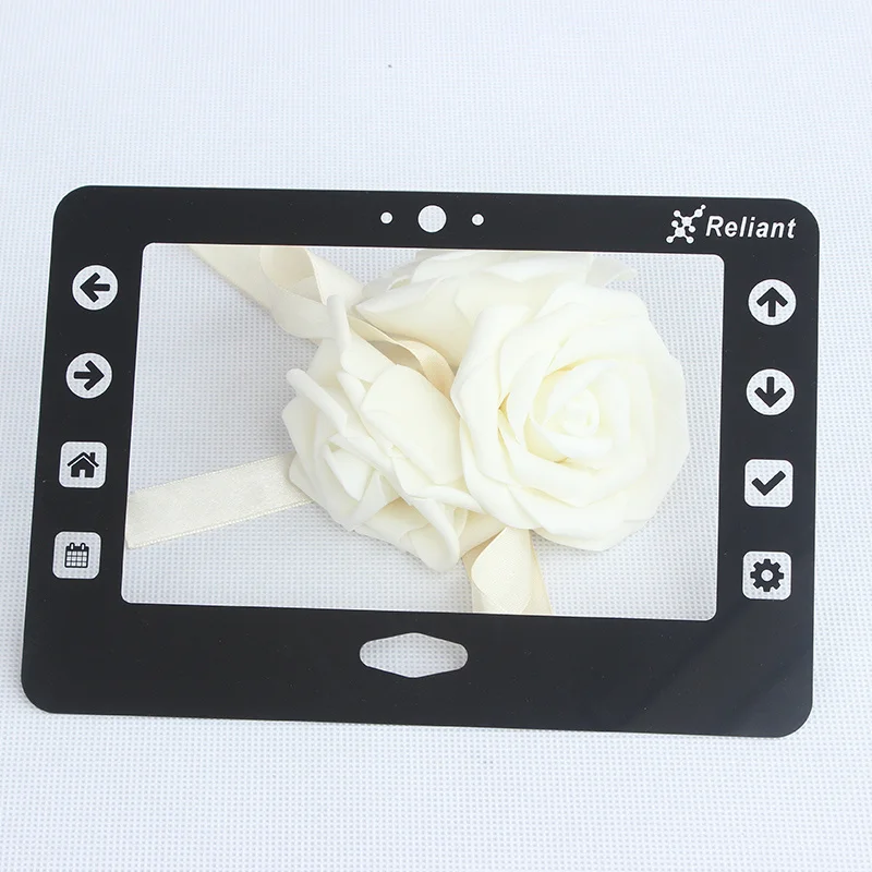 OEM AR/AF/AG Coating Electronic Touch Screen Panel Glass Tempered Flat Glass with Silk Printing