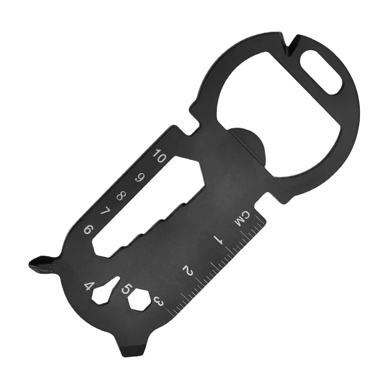 Manufacturers wholesale outdoor multi-functional EDC tool card creative bottle opener keychain portable multi-purpose tools