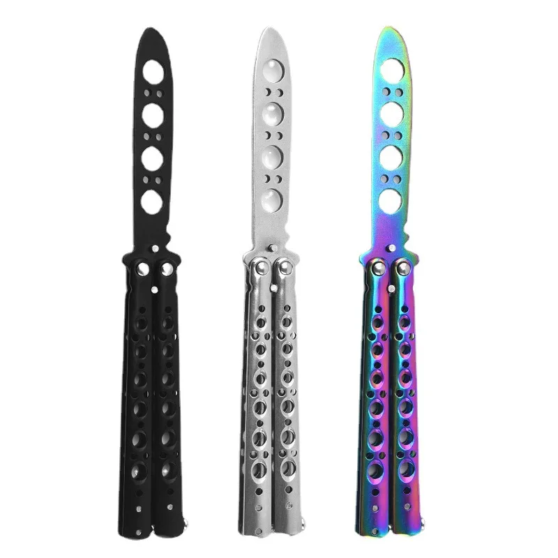 Titanium Stainless Steel Outdoor Practice Mini Knife For Self Defense Portable Utility Knife
