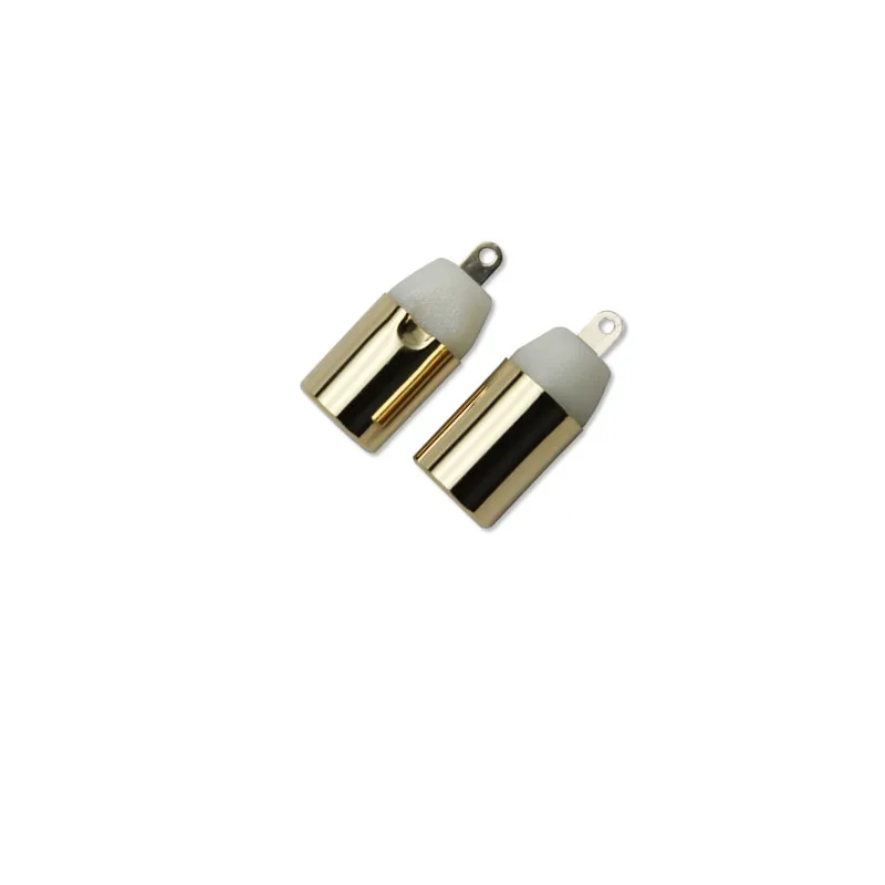  Factory Gold plated Brown White color audio female RCA jack