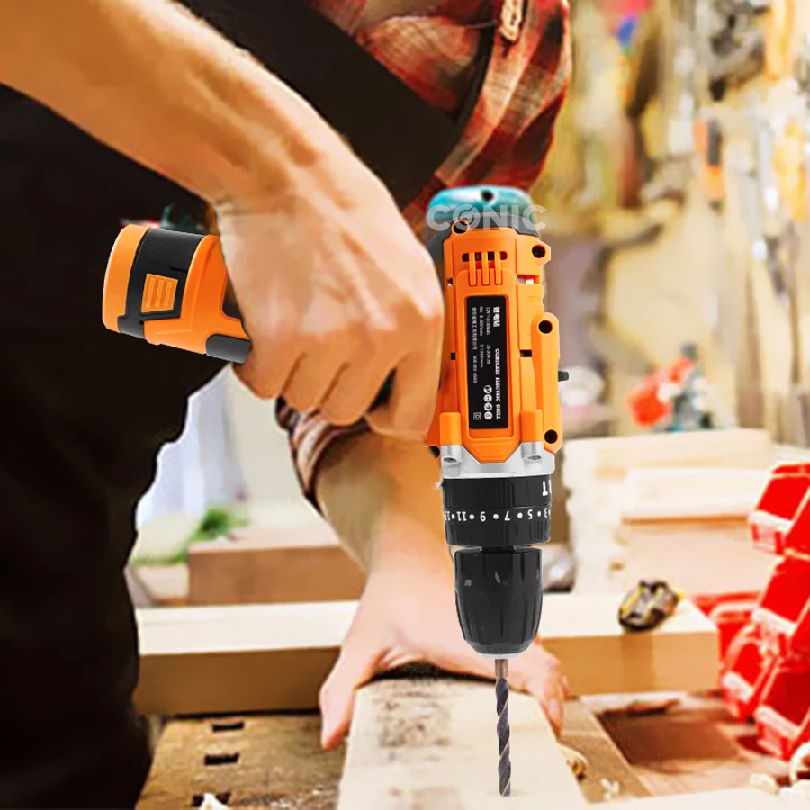 OEM 21V Multi Function Cordless Impact Electric Drill Set Wireless Power Drill with Lithium Battery