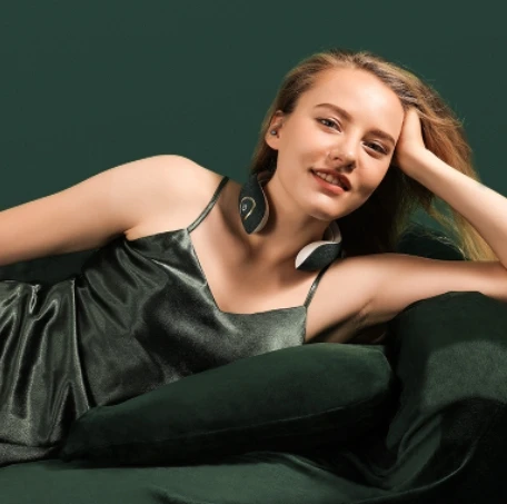 Powerful Wireless Mini Electric EMS Neck Massager Intelligent Remote Control Heating Electronic  Neck Massager