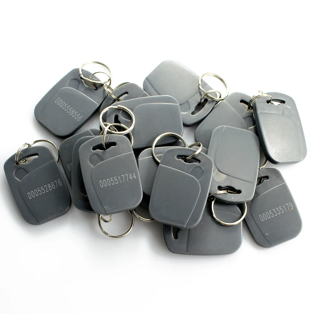 Dual frequency 125Khz EM or temic t5577 rewritable key tag and 13.56Mhz UID rfid smart keyfob