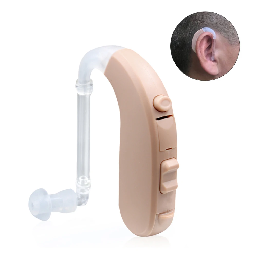 Programable Digital BTE 675A Battery Sound Amplifier Hearing Aid