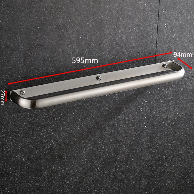 304 Stainless Steel Single Towel Bar Towel Holder Towel Rail Shiny/Brushed Polishing