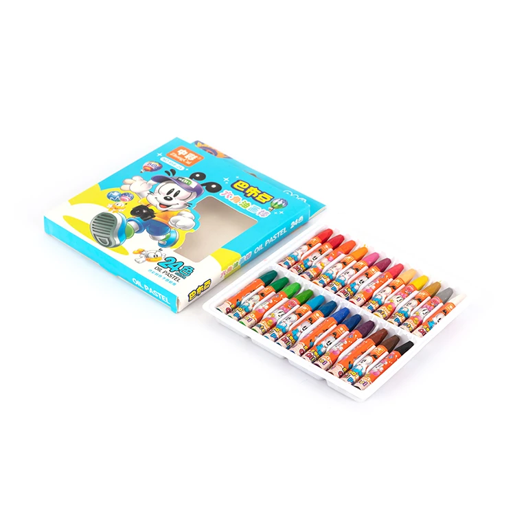 Нетоксичные 24 цвета Акция Дешевые гладкие масляные пастельные краски с индивидуальной упаковкой