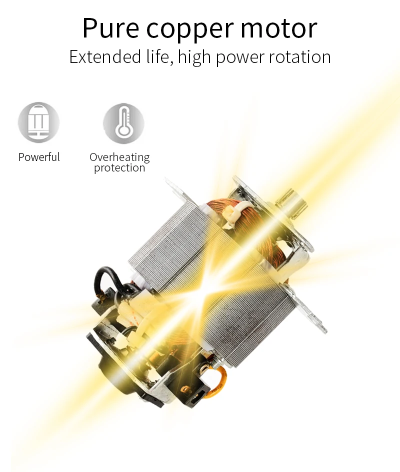 Household Kitchen 2L Stainless Steel Multifunctional Powerful Motor Electric Meat Grinder Food Processor