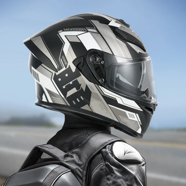 2024 New High Quality Motorcycle Full Face Riding Helmet ECE Approved Breathable Anti-Fall Motorbike Racing Helmet