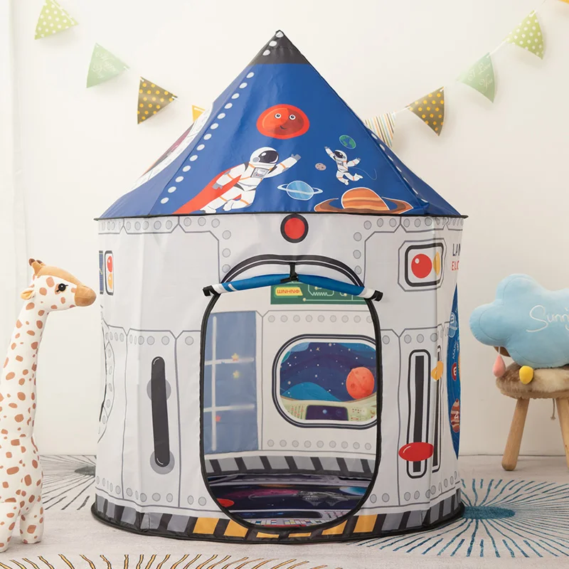 rocket tent children small foldable house material child indoor outdoor play teepee kids tent