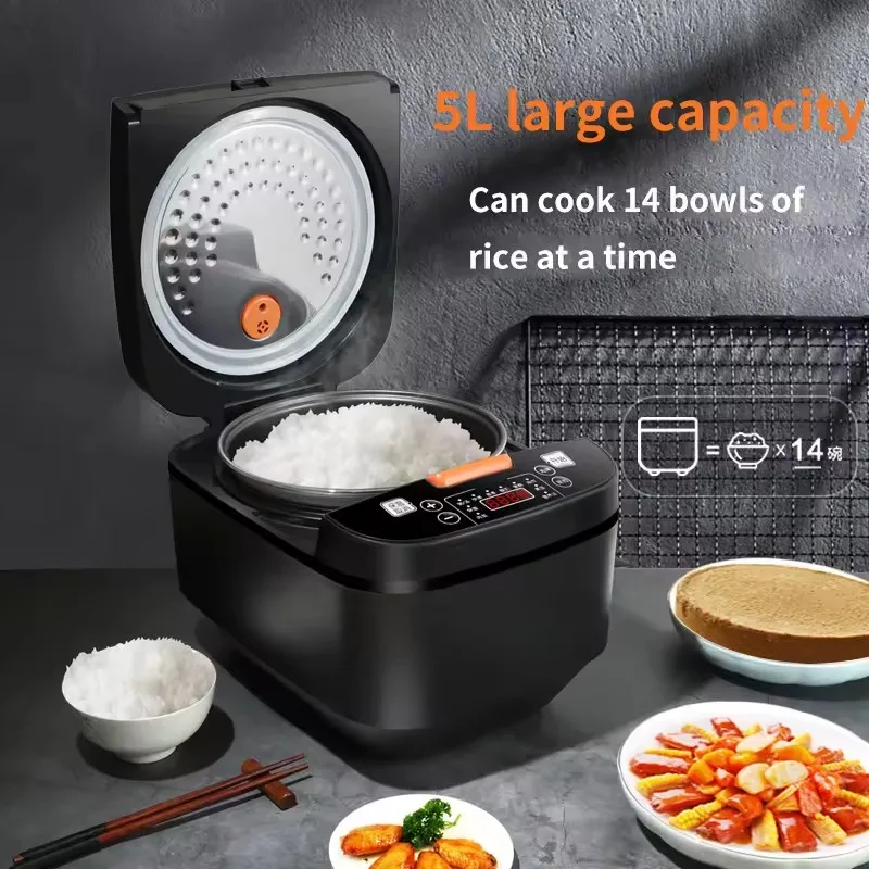 In stock 5L Automatic Smart Digital Touch LCD Multi Non-Stick Home Electric Digital Rice Cooker
