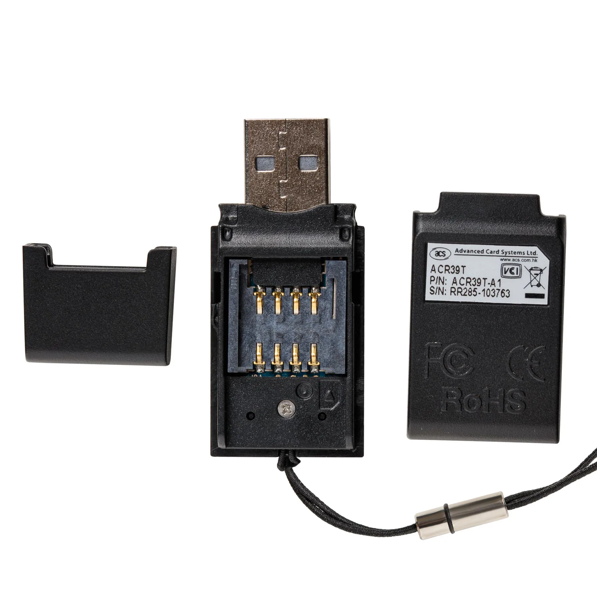 Portable Driver ACR39T-A1 USB 2.0 Tablet PC External Multi Sim Smart Card Reader