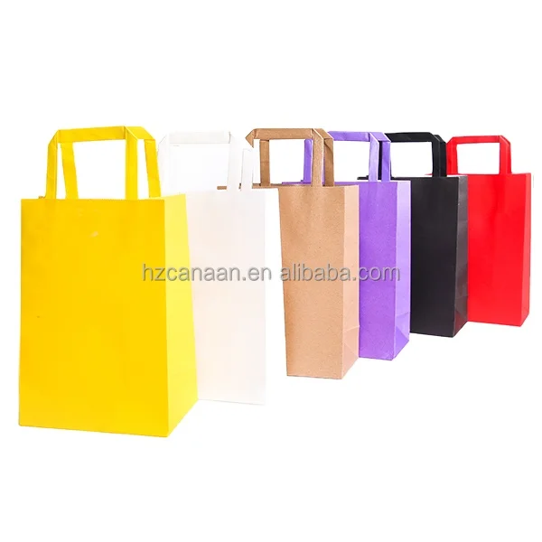 Cheap Price Colorful Printing Paper Gift Bags With Handles