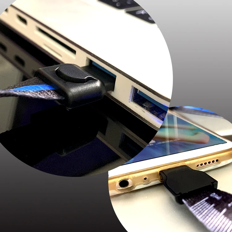 Нейлоновые шнурки для электронной сигареты с micro-usb кабелями передачи данных