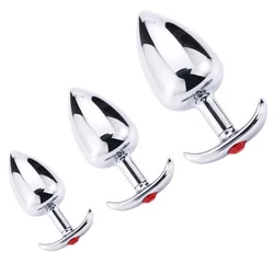 Crystal Jewelry Metal Steel Anal Plug Sex Toys Butt plug for Men Women Couple