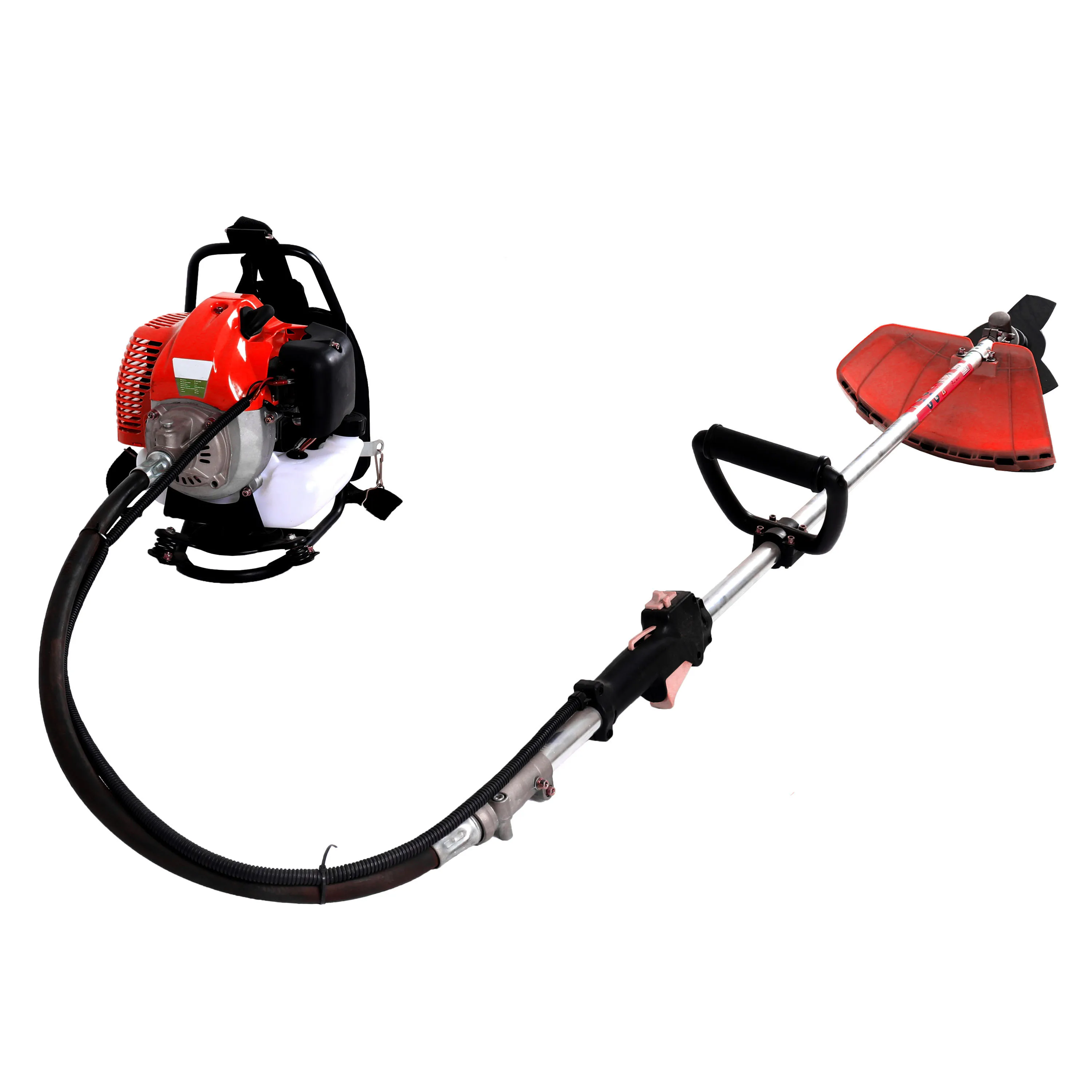 Garden 52cc 2 Stroke Petrol Engine Gasoline Backpack Grass Trimmer Petrol Brush Cutter Green Works