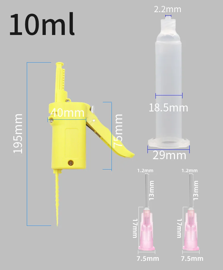 10CC Solder Paste UV Mask Oil Booster Manual Syringe Structural Adhesive Glue Gun