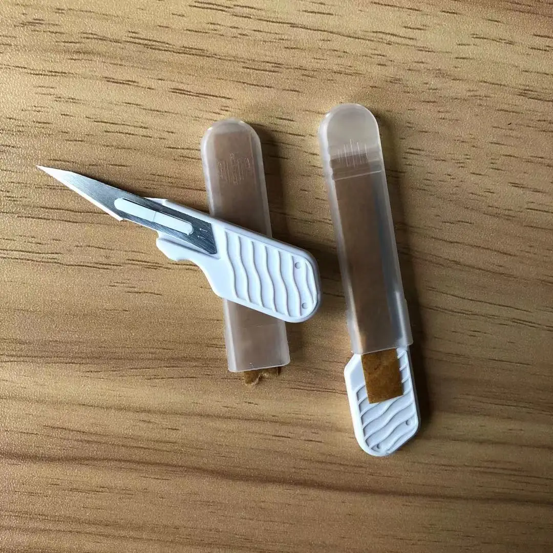 Premium Quality No. 11 Short Handle Plastic Knife Mobile Phone Repair Engraving Handmade Knife