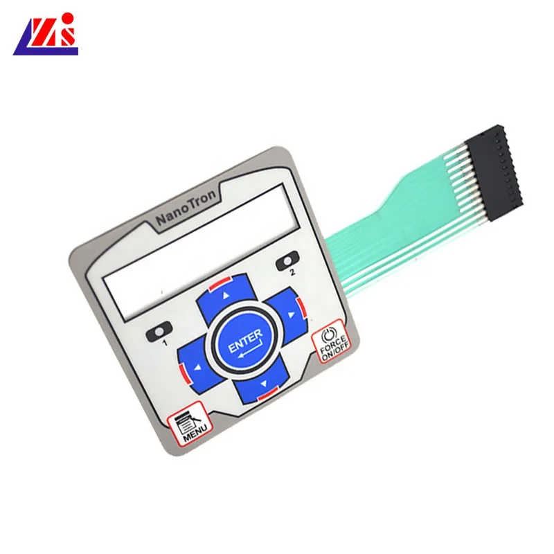 0.5mm Customized Membrane Keyboard, Waterproof PC with 3m Adhesive for Instruments