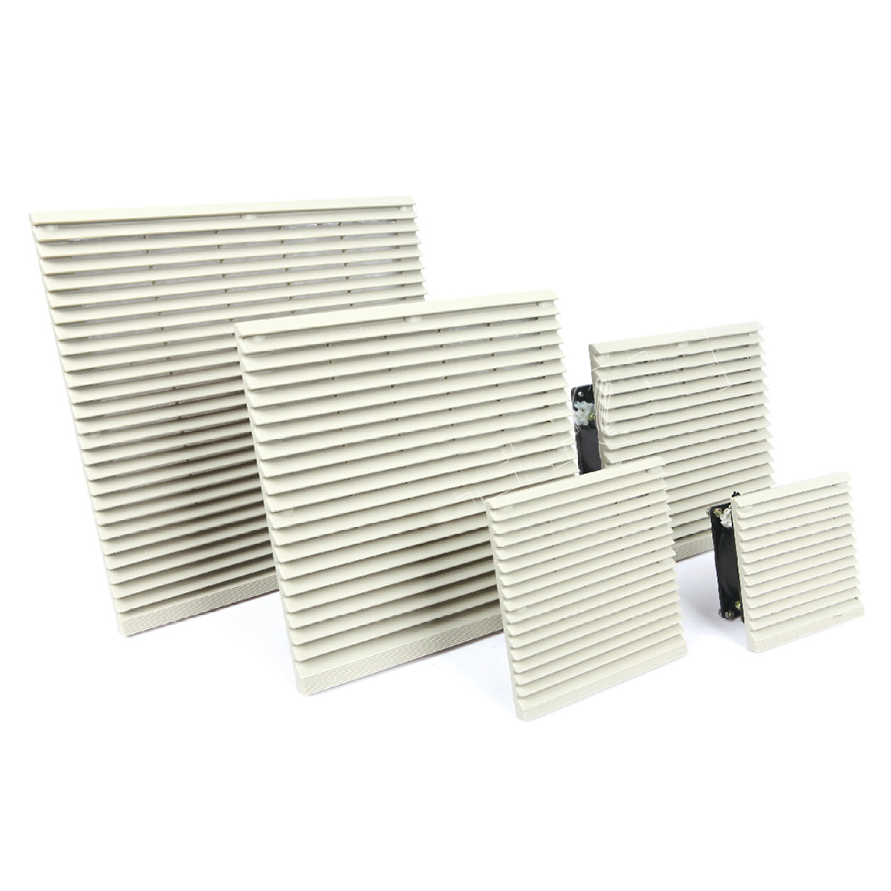 FILTER VENTILATION SHUTTERS WITH FAN Ventilation and heat dissipation for electrical cabinets