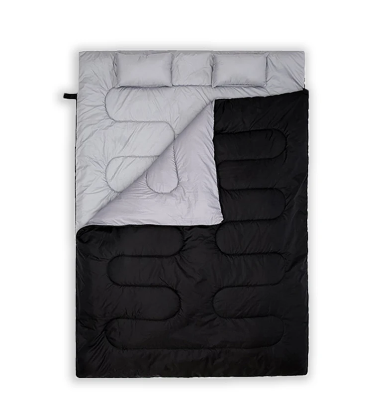 Double Sleeping Bag OEM ODM Envelope Shape Double Sleeping Bag for Camping Double Sleeping Bag Connectable
