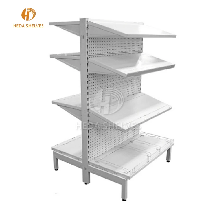 Supermarket metal shelf gondola shelving for retail shop fitting