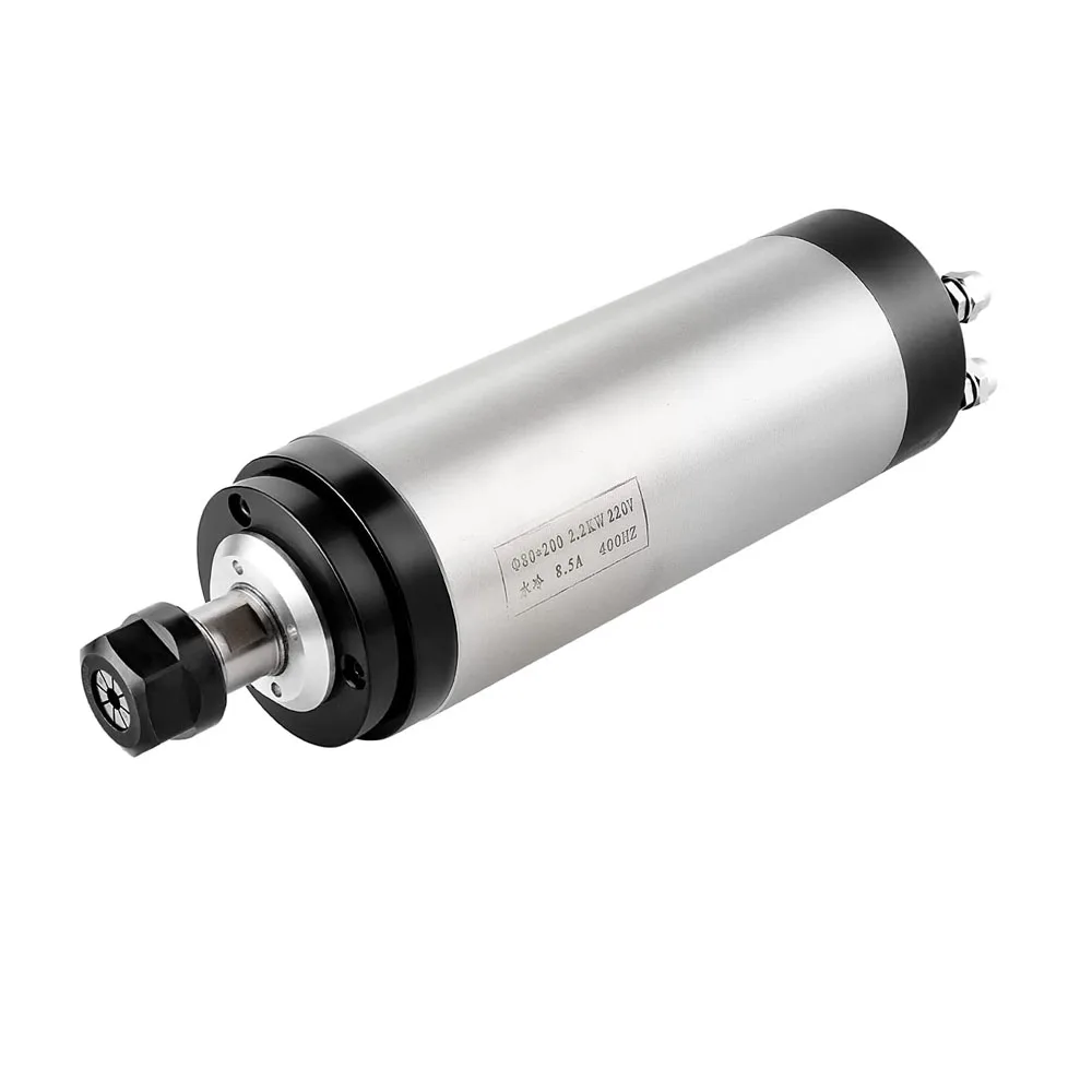 3.0kw 100mm Er20 24000rpm CNC 220V AC 4 Bearing Water Spindle Motor