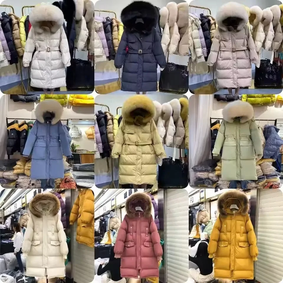 Womens Lightweight Puffer Jacket, Winter Coats for Women Warm Quilted Bubble Padded Hood Coat with Faux Fur Collar