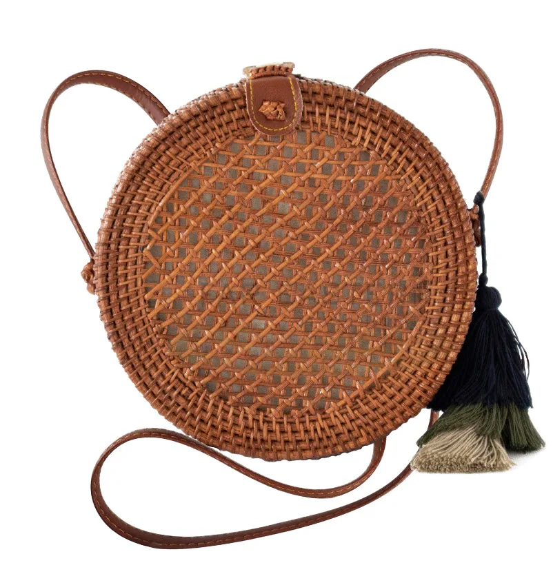 Cheap Factory Price Straw Bags Bali Woven Rattan Bag straw bags