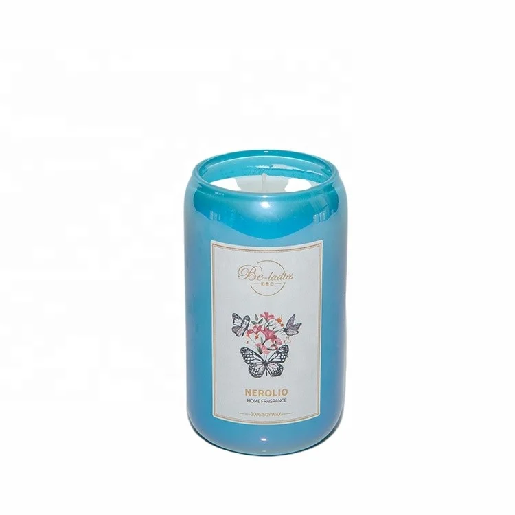 square glass candle jar with lid flower custom natural soy wax scented candle in bottle glass candles jar