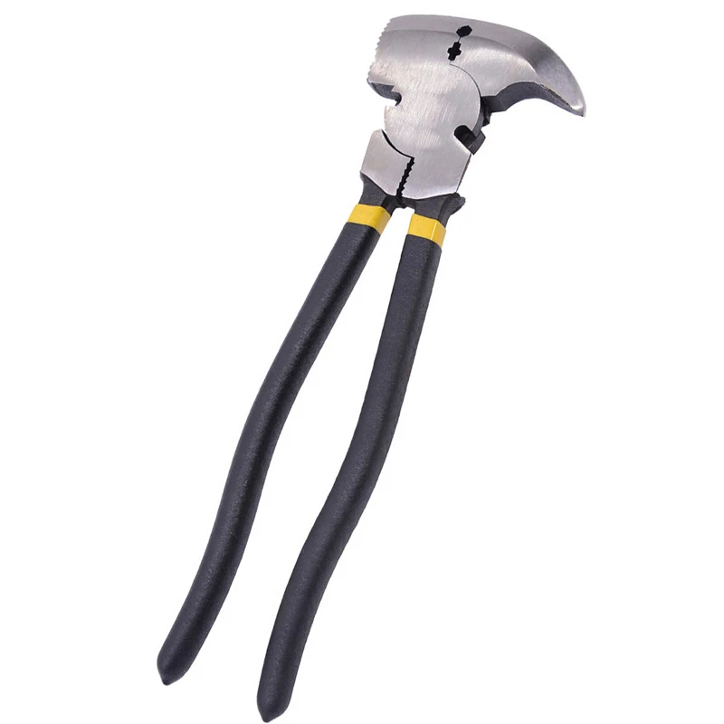 Heavy duty repairing wire garden fence pliers with hammer head