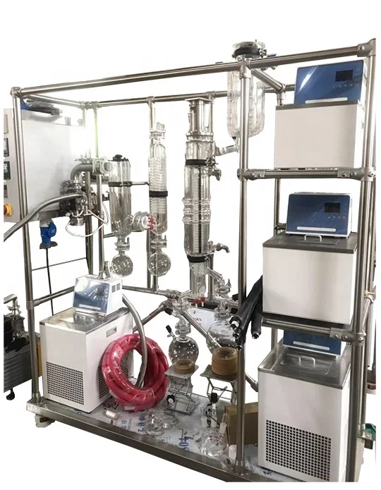 Competitive Price High Efficiency Glass Wiped Film Essential distillate oil Equipment