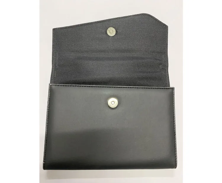 Car manual PU portfolio folder auto owners manual holder PVC material vehicle document holder metal logo car user manual holder