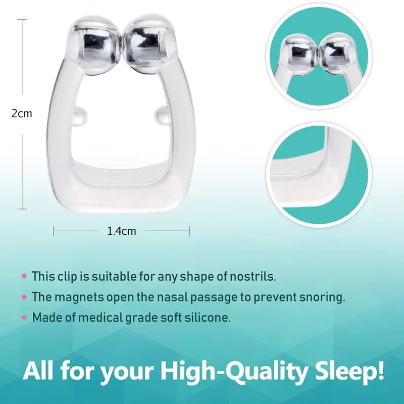 Anti Snoring Magnetic Devices,Silicone Magnetic Anti Snoring Nose Clip